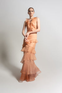 Vestido Joa terracota