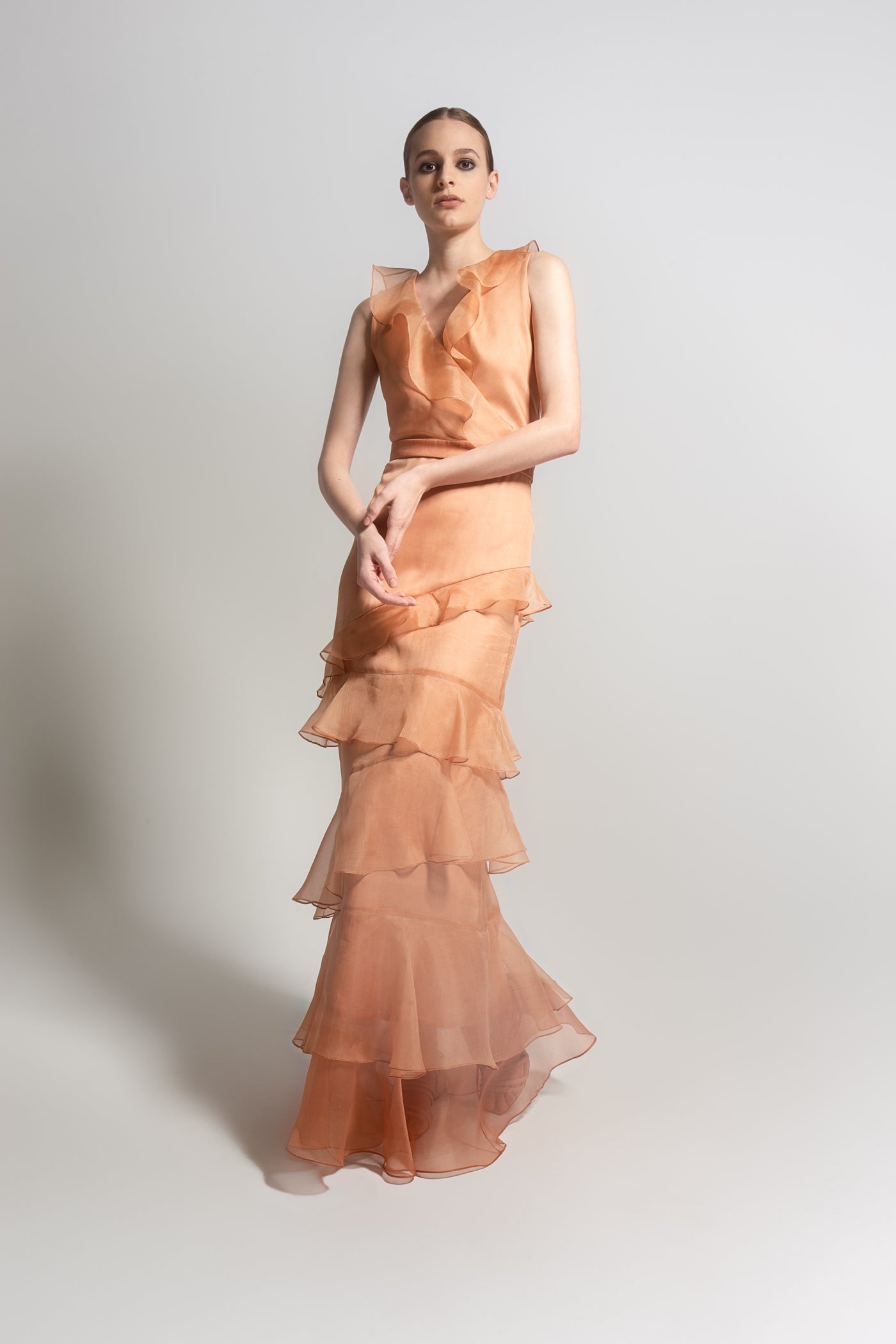 Vestido Joa terracota